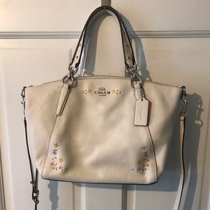 Small Kelsey Satchel W/ Floral Tooling (Coach)